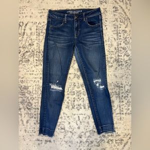 American eagle dark wash jegging